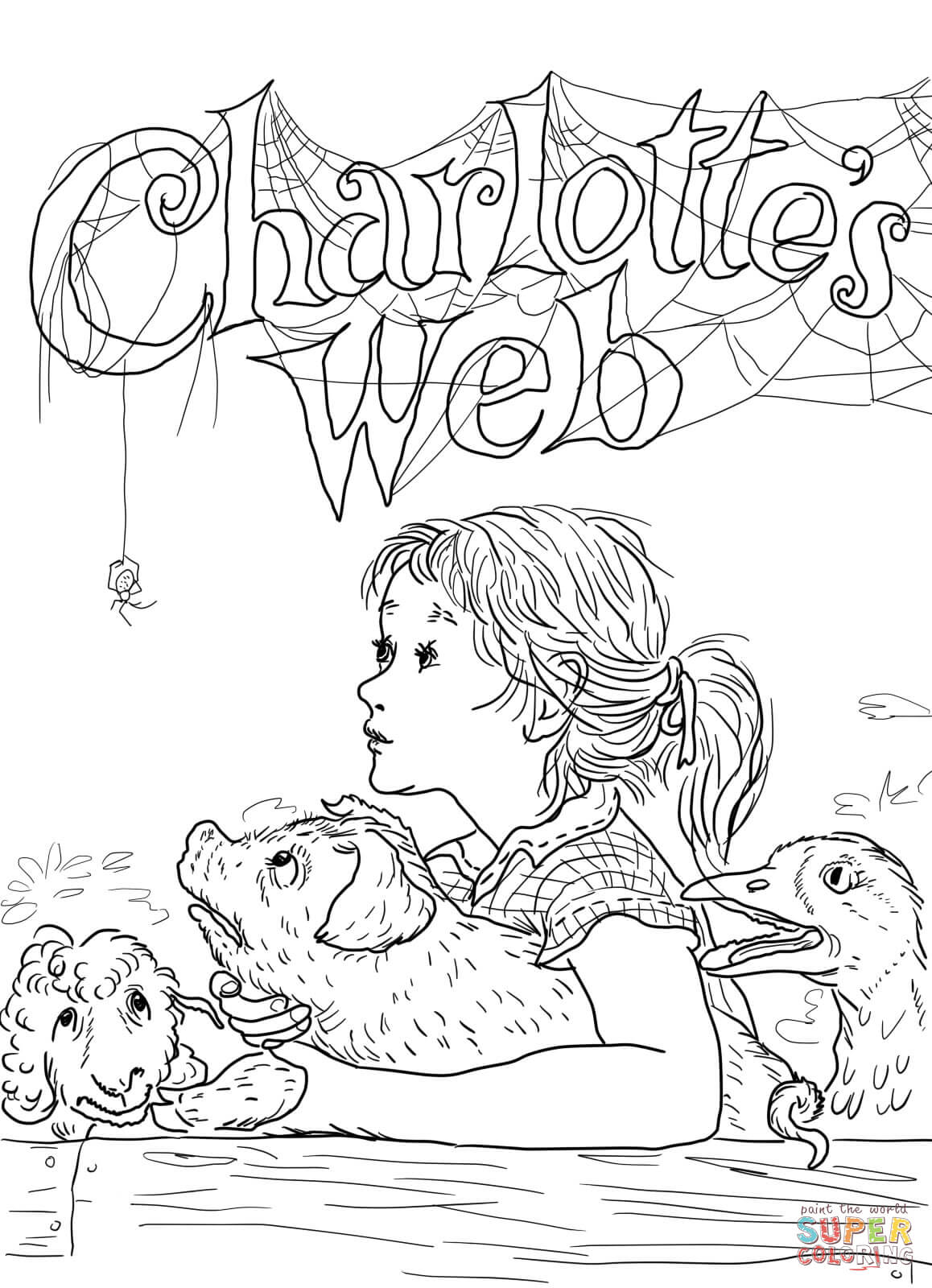 1158x1600 Charlotte's Web Coloring Page Free Printable Coloring Pages