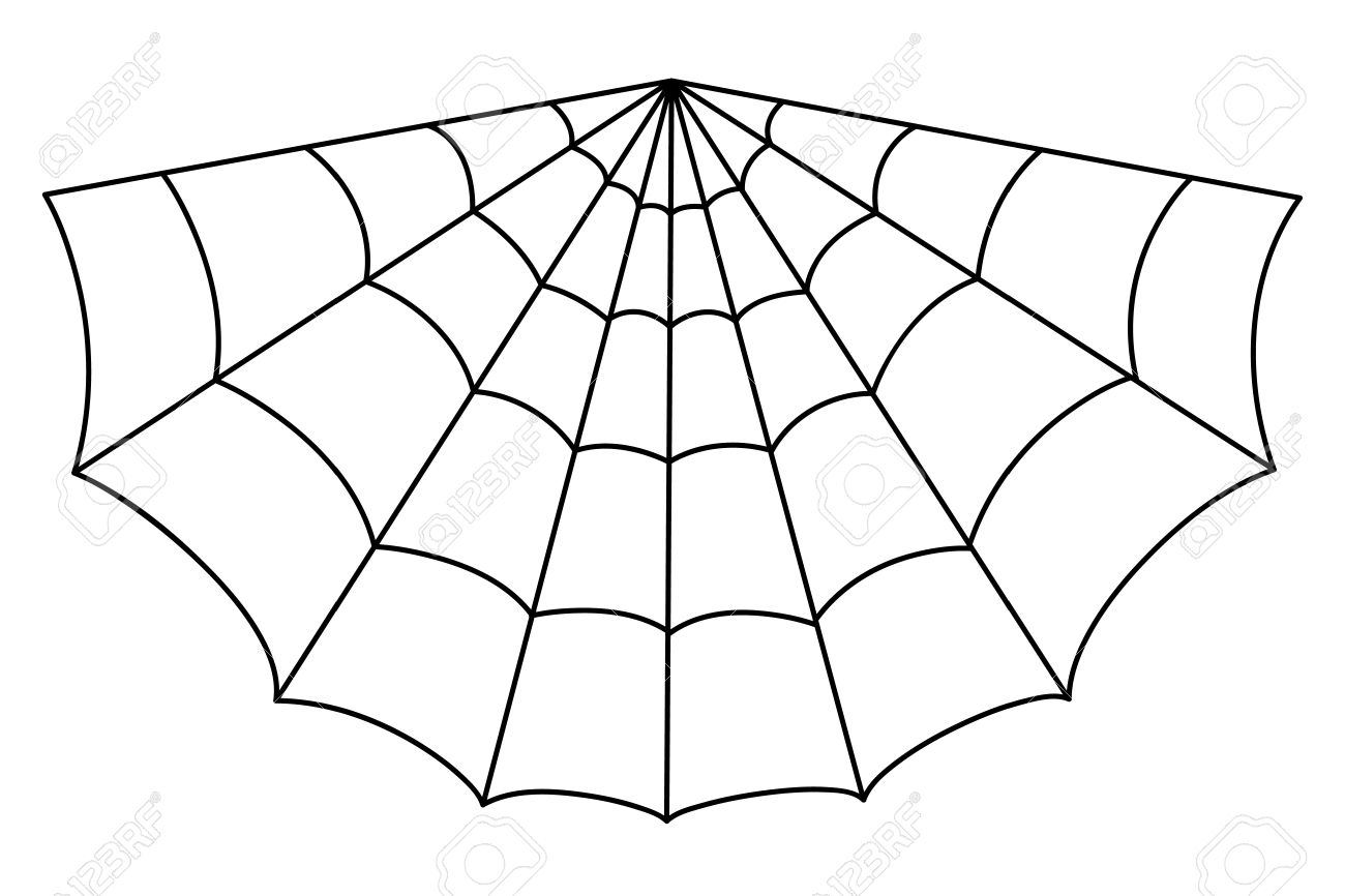 1300x866 Spider Web Cartoon Drawing Cartoon Spider Web Clipart