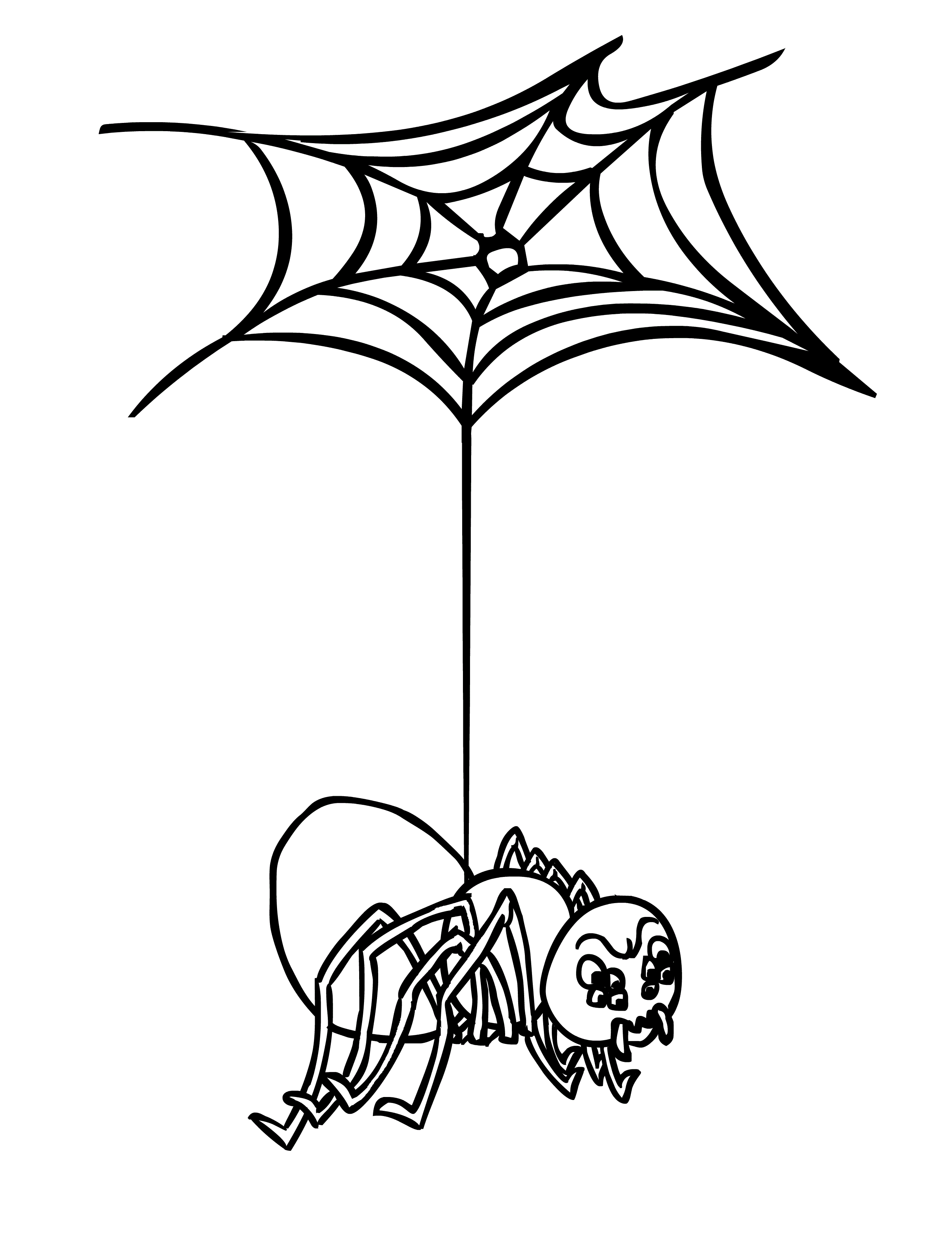 2550x3300 Spider Web Coloring Page Free Colouring For Pretty Draw Printable
