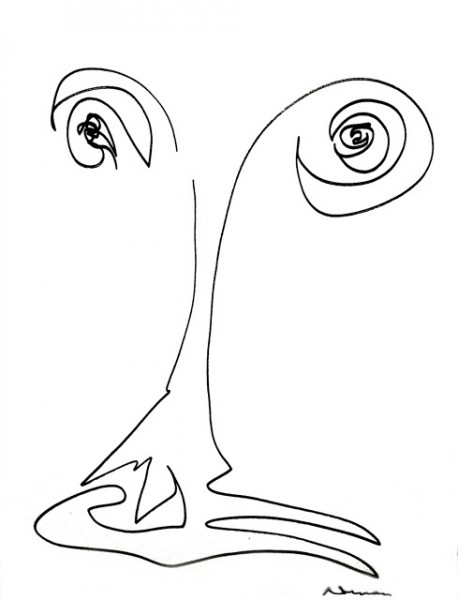 458x600 New Website Showcases Norman Mailer's Picasso Inspired Drawings