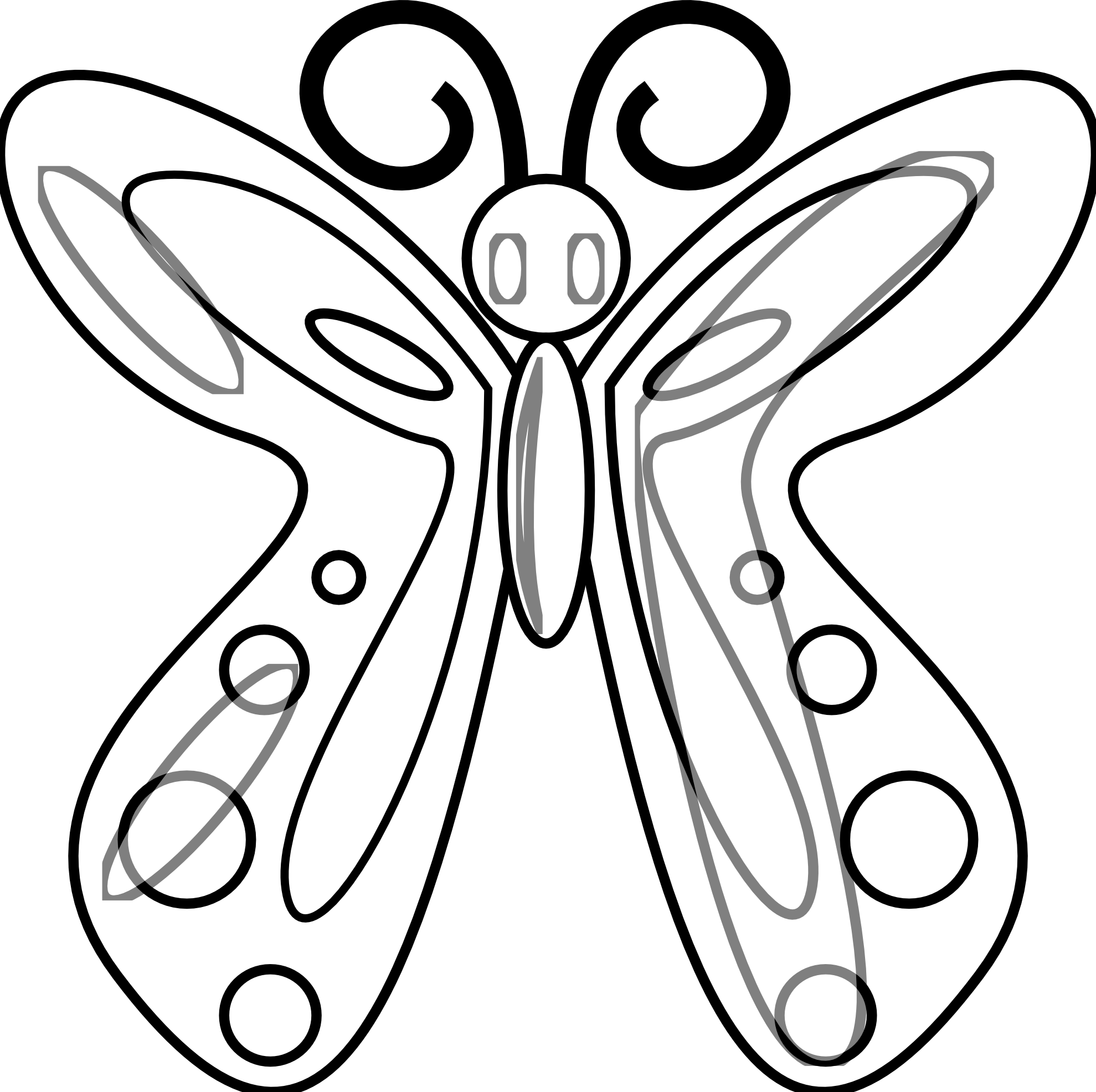 1979x1972 Butterfly Net Drawing Clipart Panda