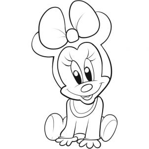 302x302 How To Draw Baby Minnie Cute