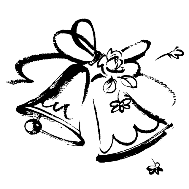 637x638 Clipart Of Wedding Bells