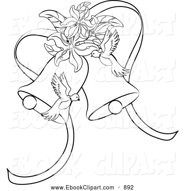 600x620 The Best Wedding Bells Clip Art Ideas On Flower