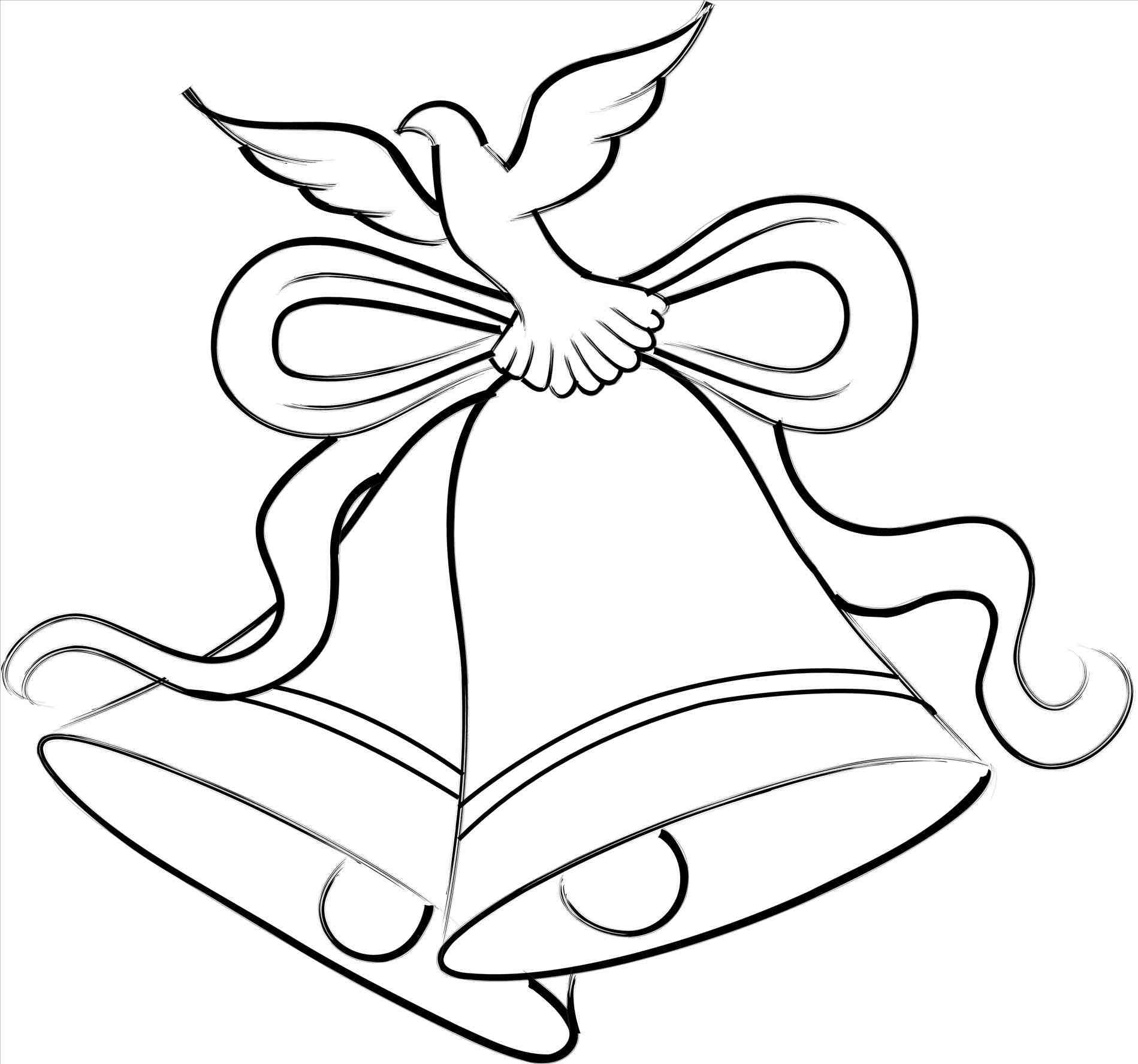 Wedding Bell Drawing at Free for