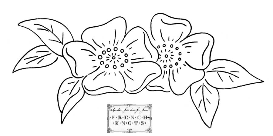 900x449 Free Vintage Wedding Bells And Violets Embroidery Transfer Patterns