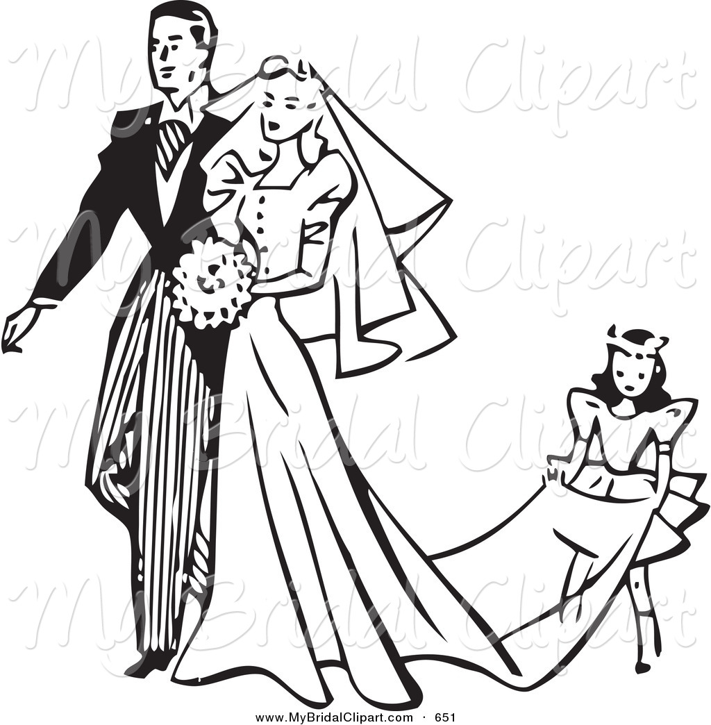 1024x1044 Black And White Wedding Clipart