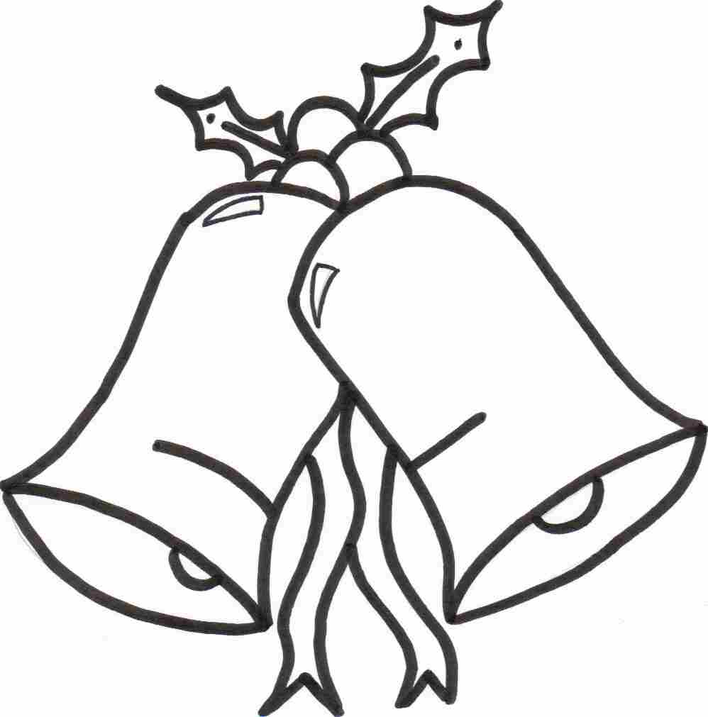 998x1011 Christmas Bells Coloring Sheet