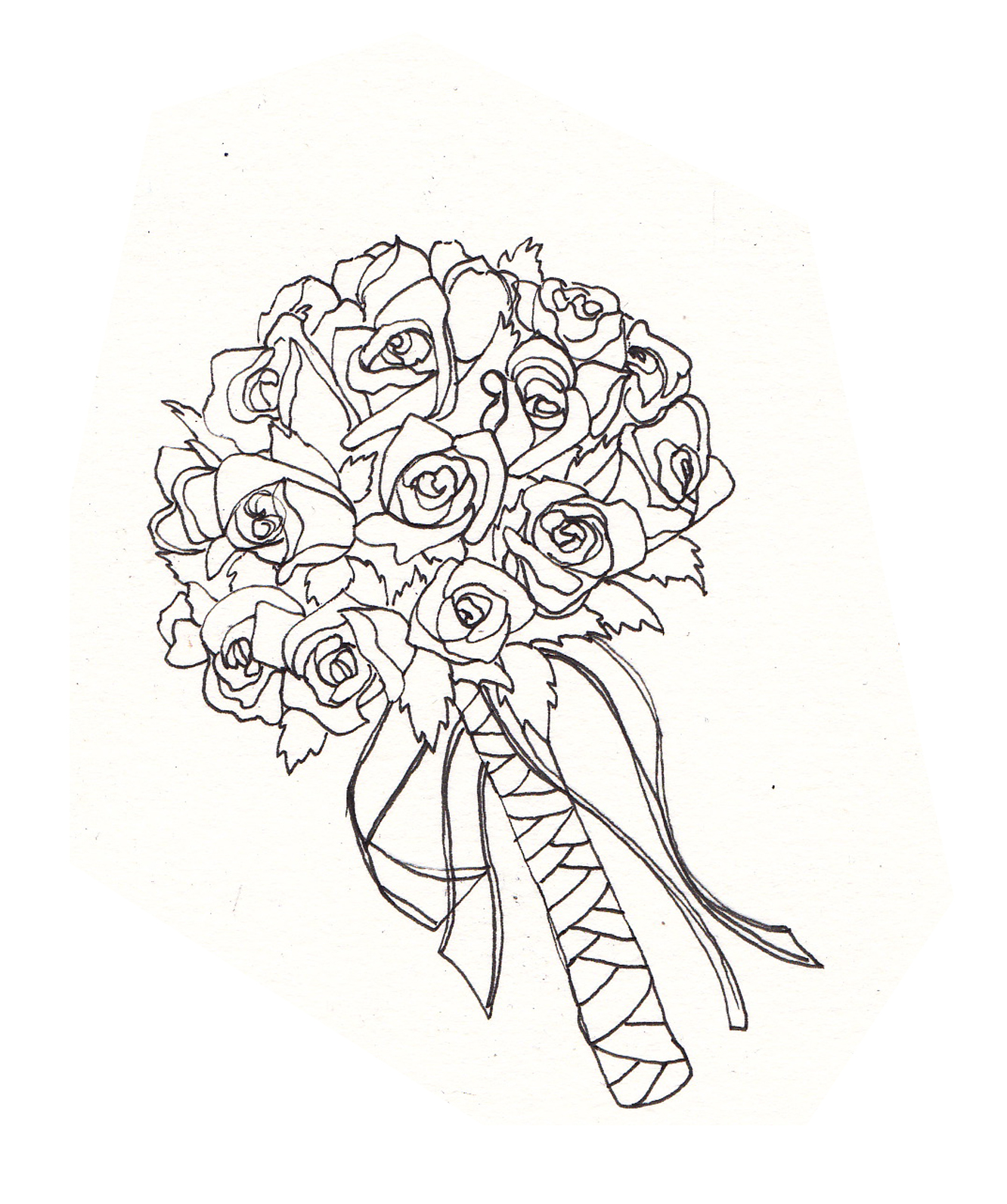 Wedding Bouquet Drawing at GetDrawings.com | Free for personal use