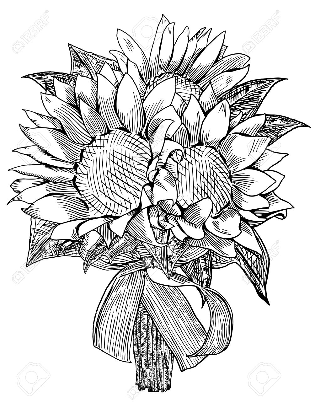 Free Free 271 Sunflower And Rose Bouquet Svg SVG PNG EPS DXF File