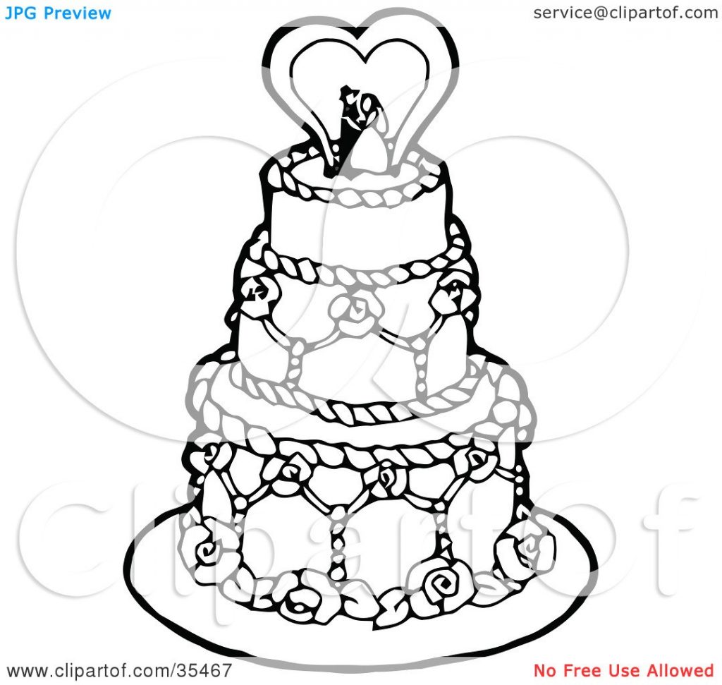 1024x971 Coloring Pictures Of Wedding Cakes Best Of Cake Decorations