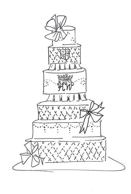 460x680 6 Extreme Wedding Cakes Sketches Photo