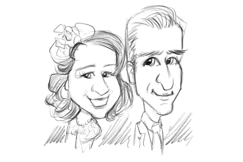 800x533 Wedding Live Ipad Caricaturist Entertainer Caricatures Exclusive