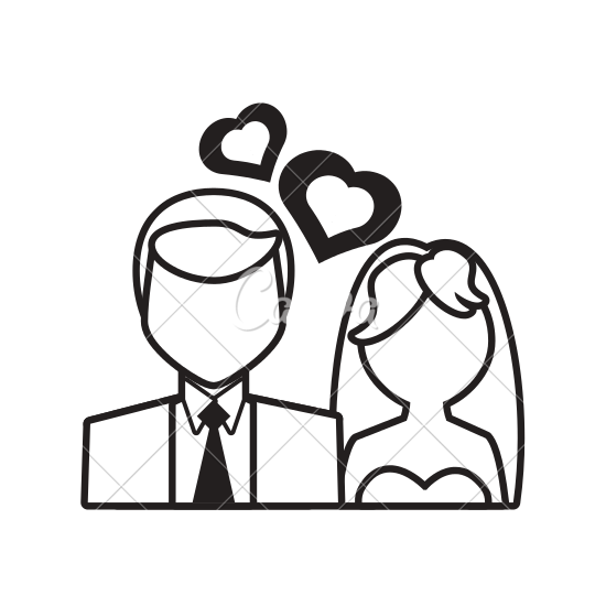 550x550 Wedding Couple Icon
