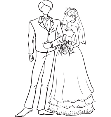 Wedding Couple Drawing at GetDrawings | Free download