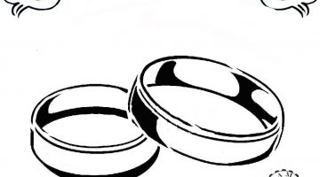 360x200 Elegant Drawing Wedding Rings Photo Collection
