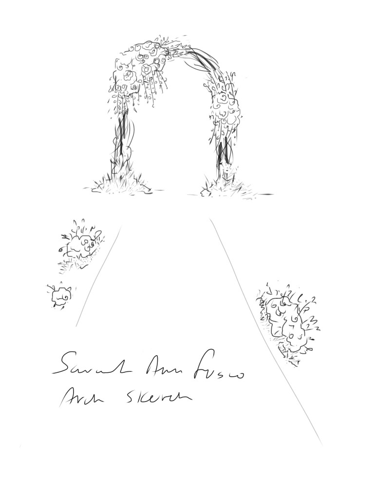 768x1024 Romantic Floral Arch