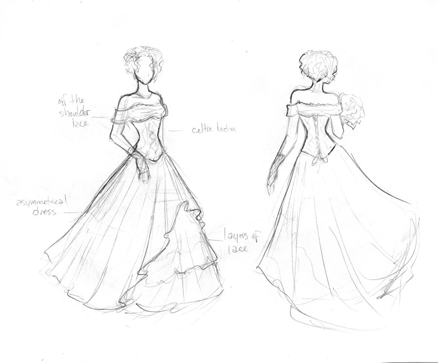 900x745 Elegant Wedding Dress By Lunaozzy14