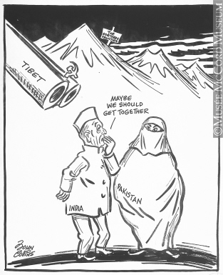 313x385 M965.199.9148 Shotgun Wedding. Drawing, Cartoon John Collins