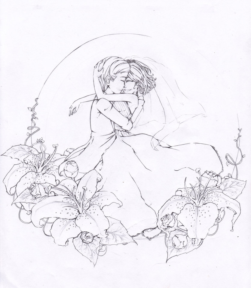 835x957 Request Wedding Lineart By Dojangdoll