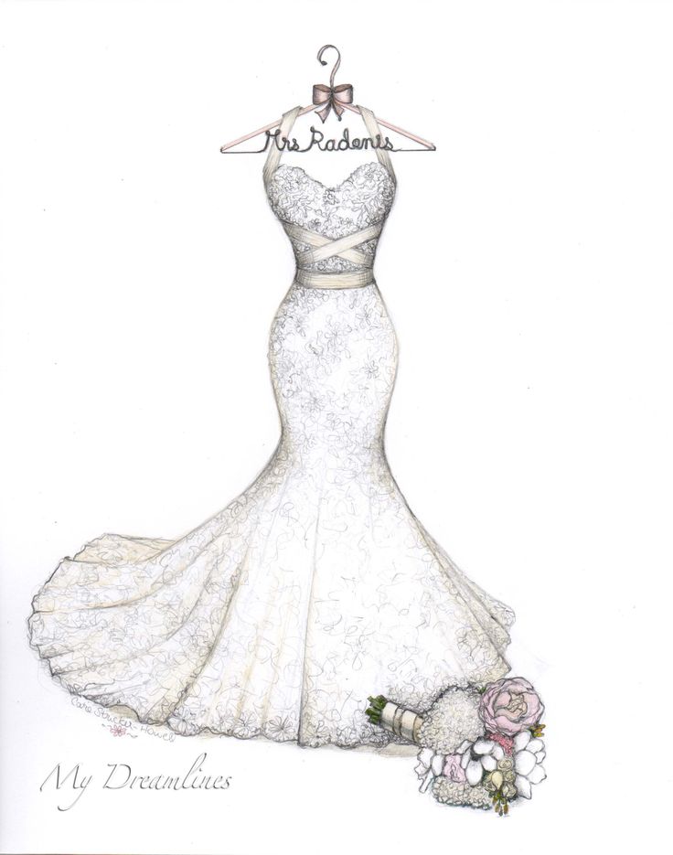 736x935 Draw Wedding Dress Fashion Dresses