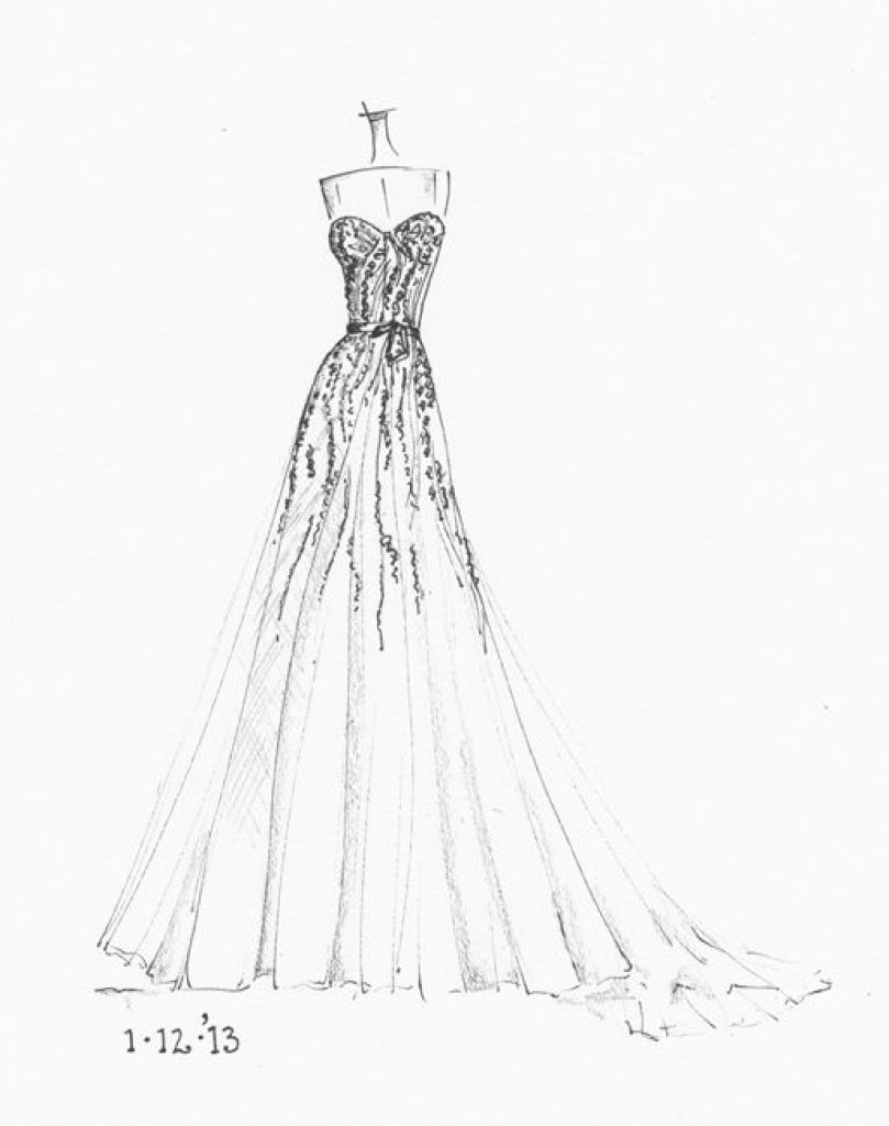 809x1024 1000 Ideas About Wedding Dress Sketches On Dress