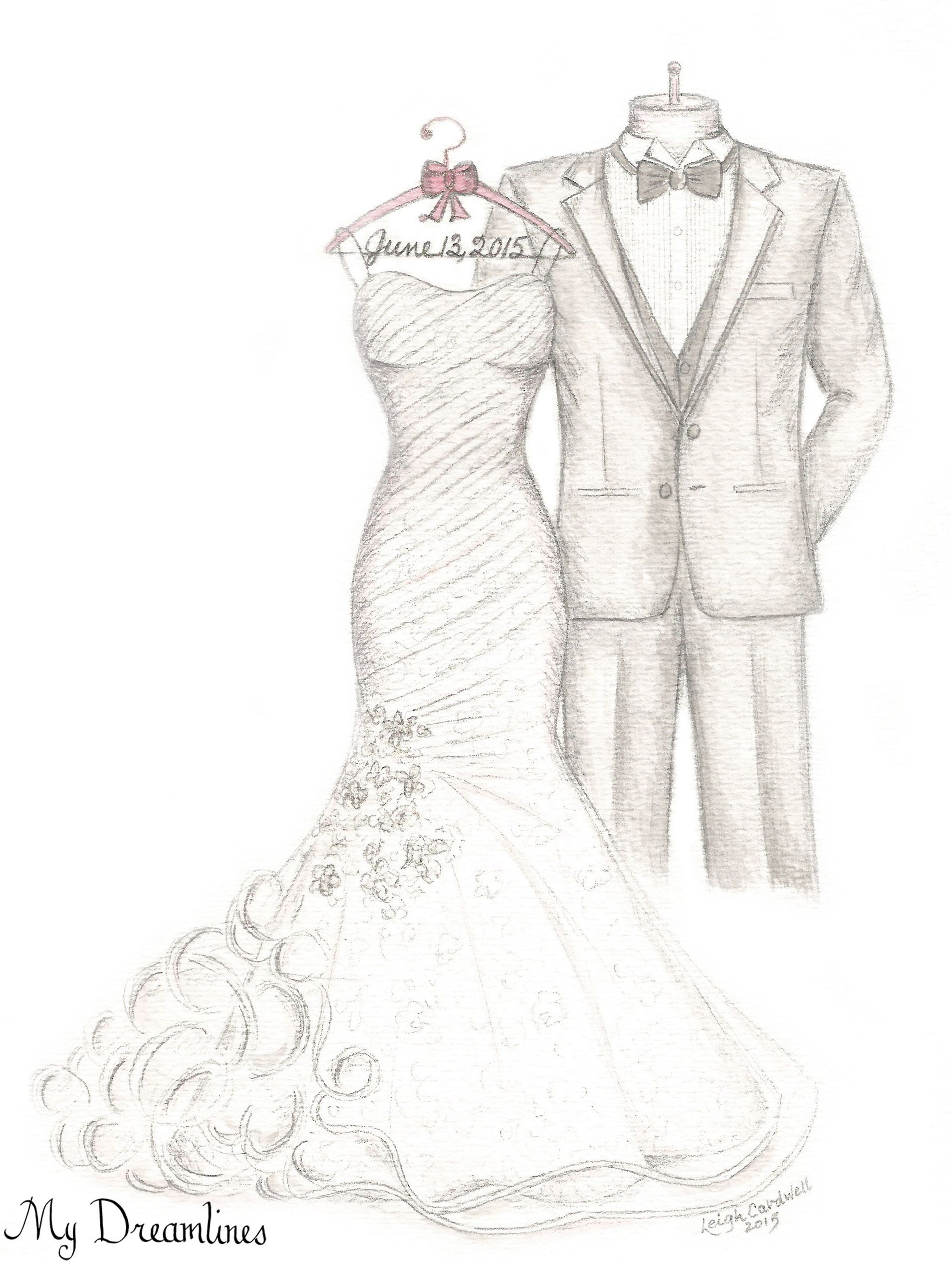 1908x2526 My Dreamlines Wedding Dress Sketch