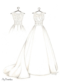 Wedding Dress Drawing at GetDrawings | Free download