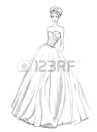 331x450 Dress Sketch Stock Photos Amp Pictures. Royalty Free Dress Sketch