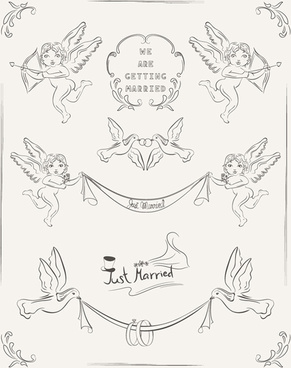 291x368 Romantic Wedding Invitation Card Template Free Vector Download