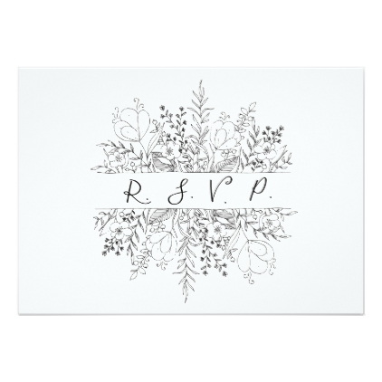 422x422 Spring Simplicity R.s.v.p Cards Rsvp, Party Gifts And Wedding