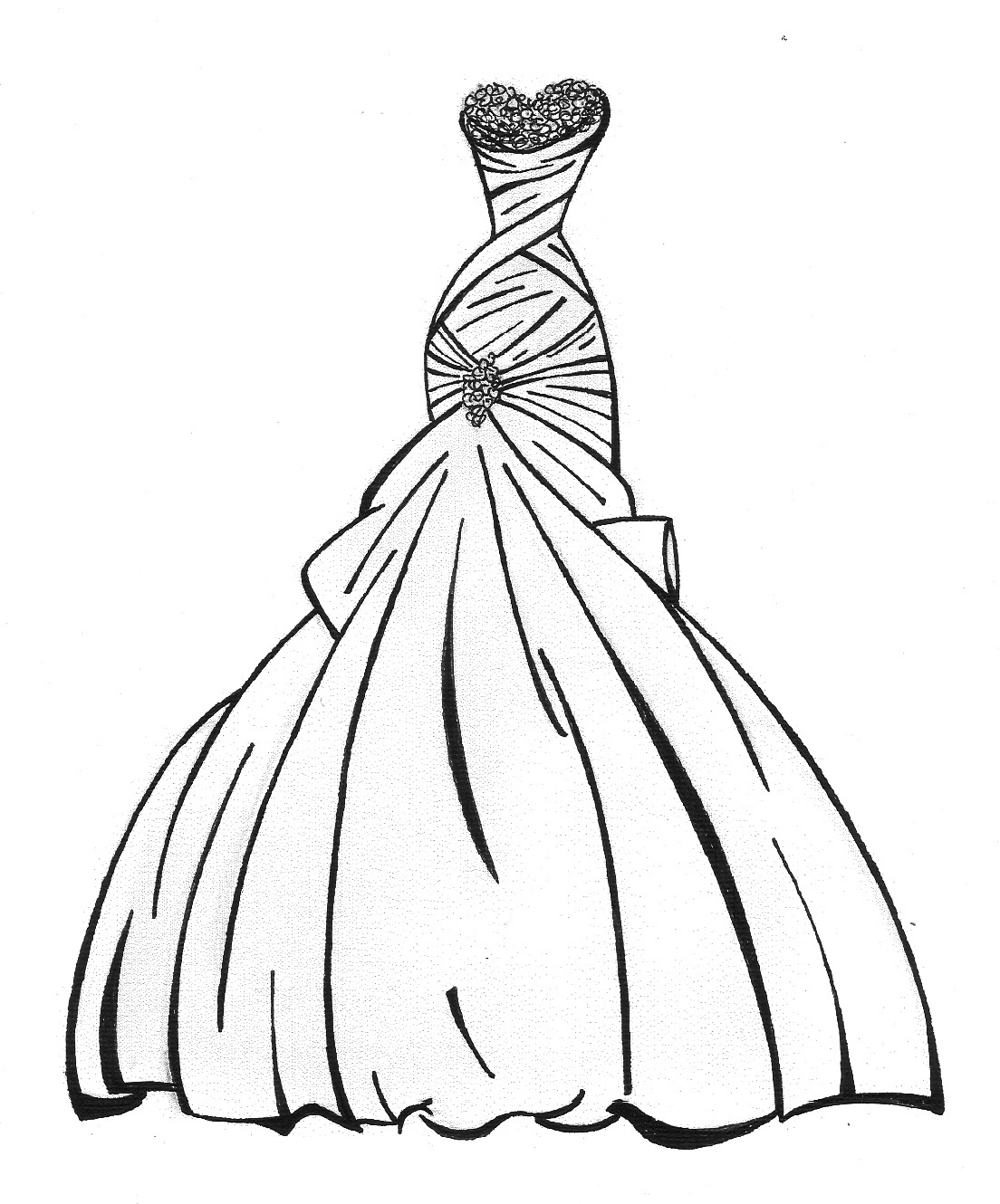 1104x1330 Nice Wedding Dress Coloring Pages