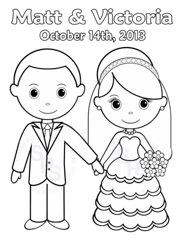 617x800 Amazing Wedding Coloring Pages Free 79 About Remodel Line Drawings