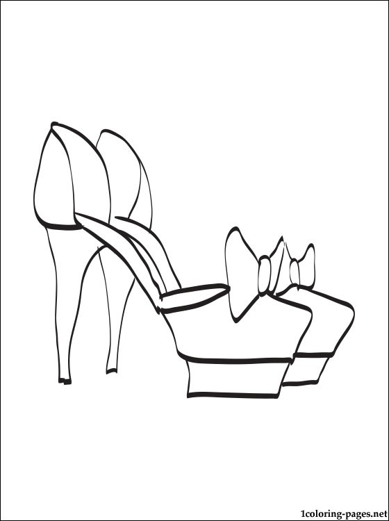 560x750 Wedding Shoes Coloring Page Coloring Pages