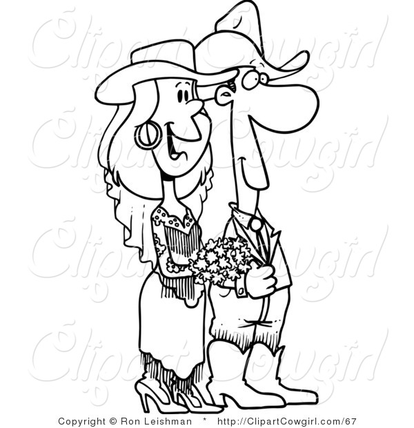 600x620 Clipart Of A Coloring Page Line Art Design Of A Western Wedding