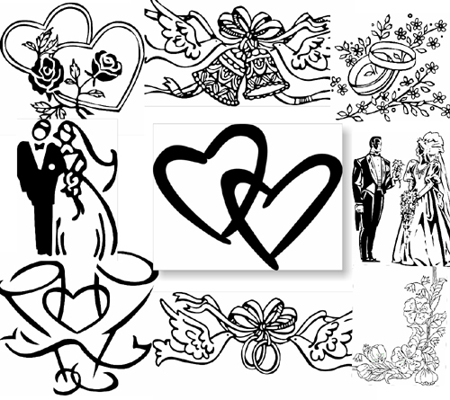 500x445 How To Draw Wedding Rings