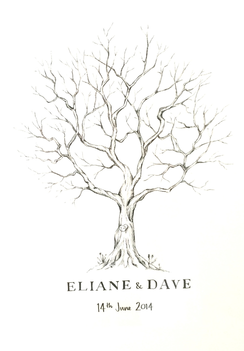 1000x1437 Fingerprint Tree Bare Tree Leaves