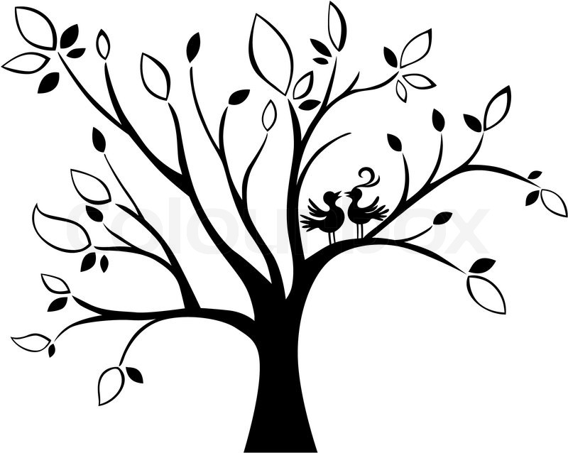 800x638 Illustration Of A Wedding Tree Stock Vector Colourbox