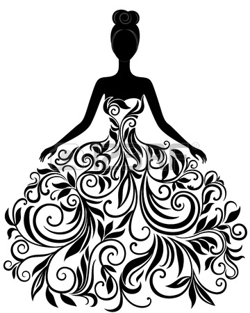 360x450 Bride In A White Wedding Dress Royalty Free Cliparts, Vectors,