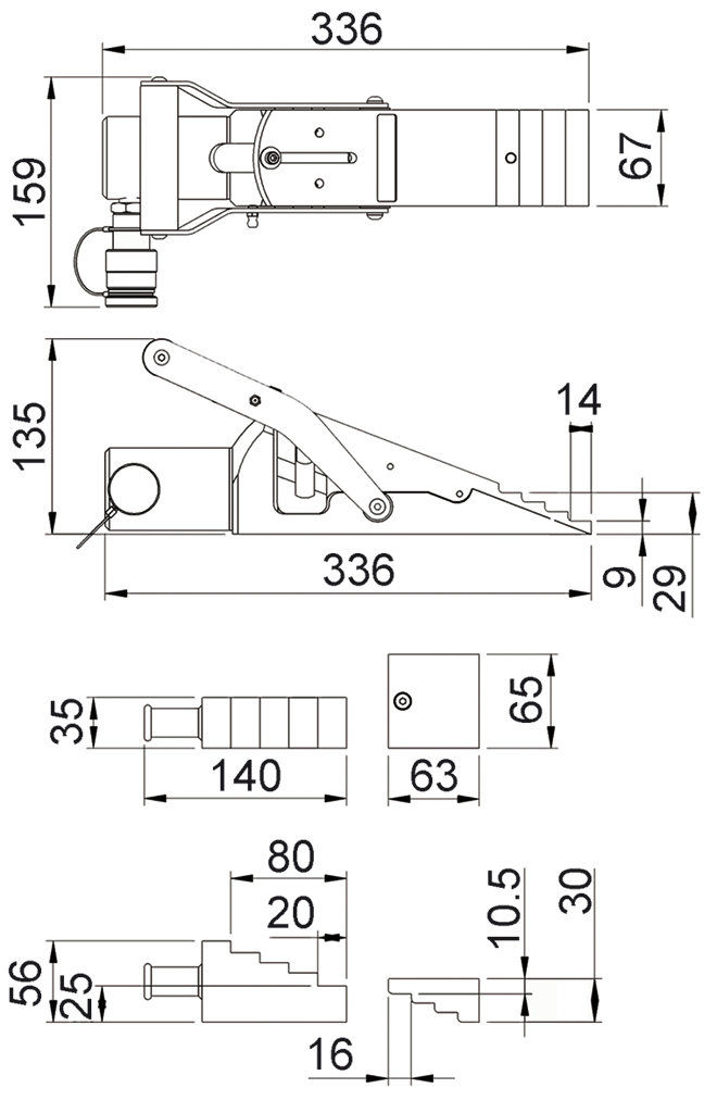 660x1024 Hydraulic Lifting Wedge