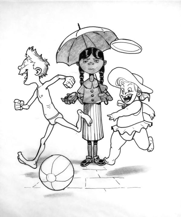 599x719 Wednesday Addams By Barrel Bruneel For Inktober