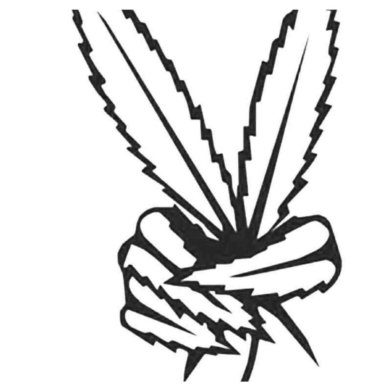 1280x1280 Weed Pot Marijuana Peace Symbol Vinyl Decal Sticker Symbols