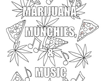 340x270 Marijuana Leaf Printable Coloring Pages Designs Pot Leaf Symbol