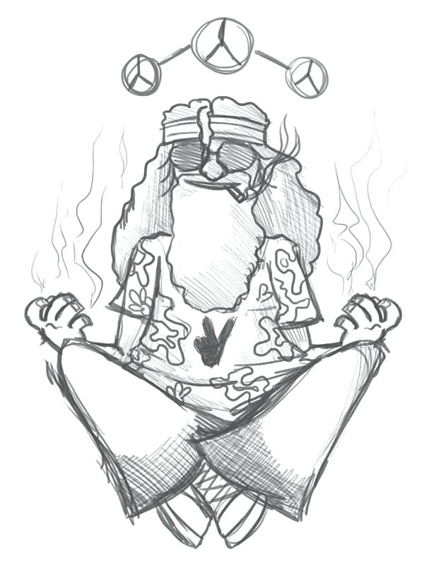600x801 Trippy Coloring Pages A Happy Hippie Coloring Pages Trippy