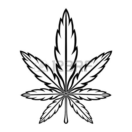 450x450 Cartoon Hand Holding Marijuana Weed Leaf Pot Joint Royalty Free