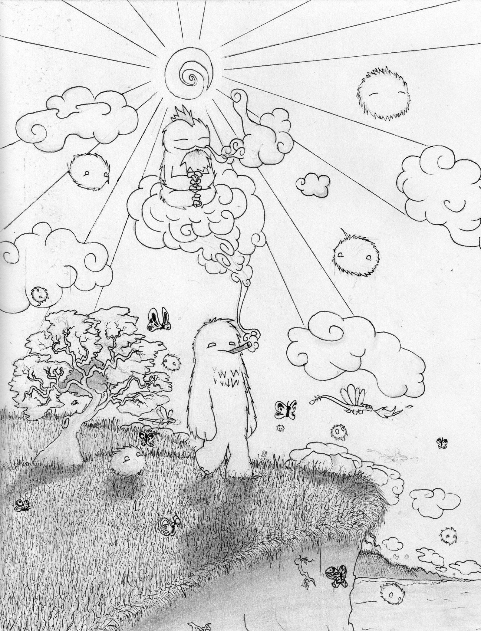 1589x2085 Hey Everyone! Here's A Drawing I Did Of What I Imagine A Nice Walk