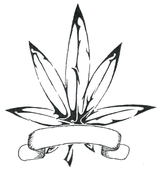 618x664 Marijuana Coloring Pages Pot Leaf Drawing Intended For Coloring
