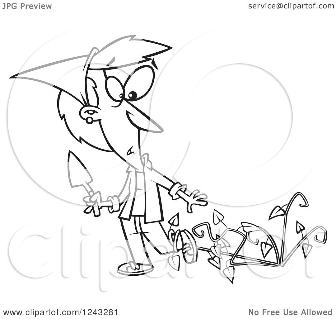 1080x1024 Clipart Of A Black And White Cartoon Woman Being Attacked By Bad