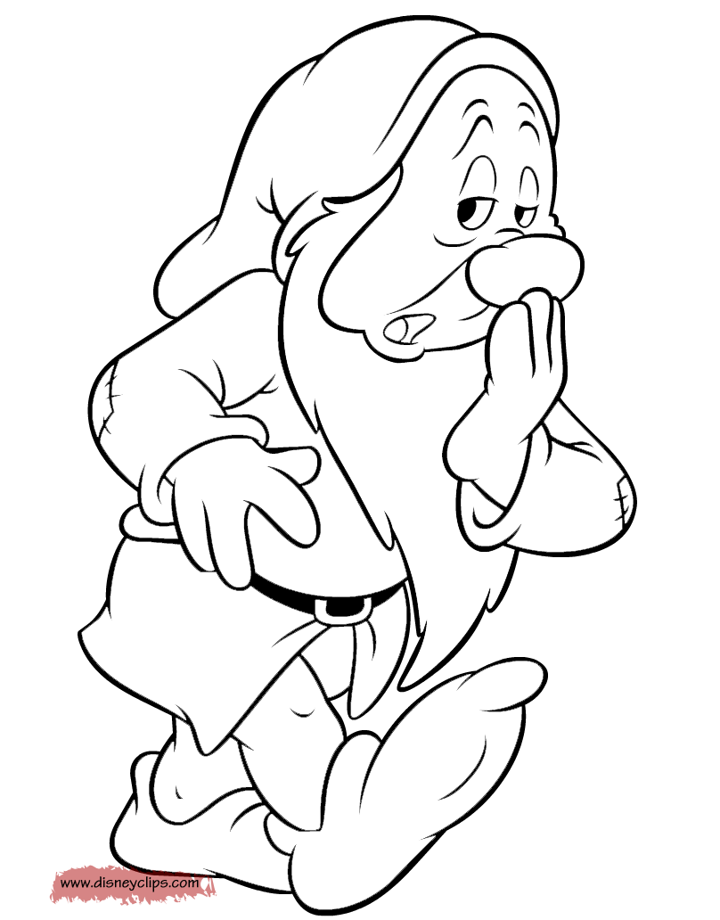 808x1032 Disney Dwarves Coloring Pages Weeping Angel Coloring Pages