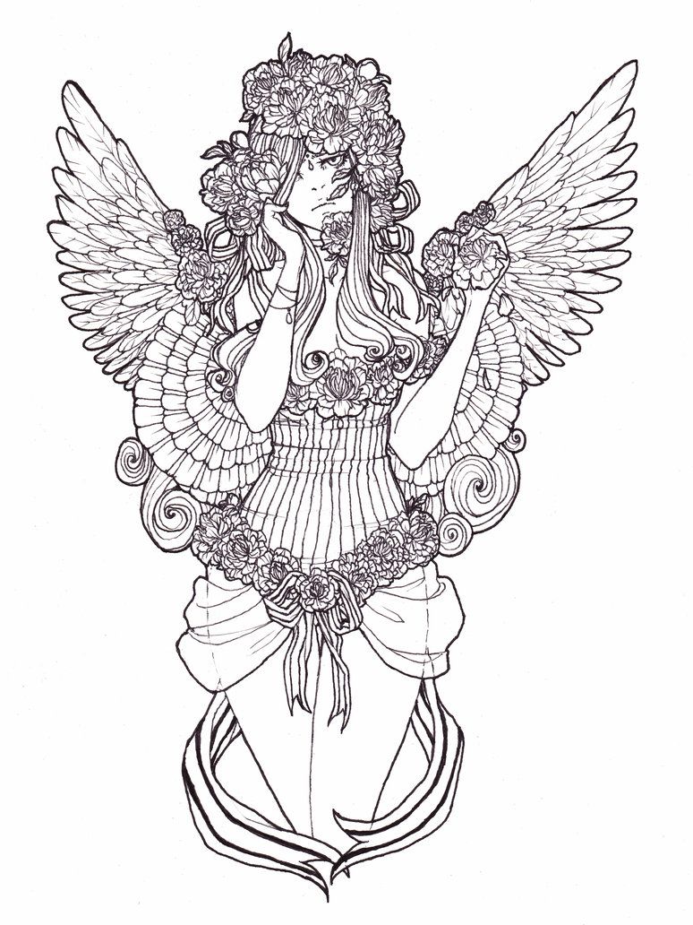 774x1032 Weeping Angel Lines. By Samurainataku On Line Art